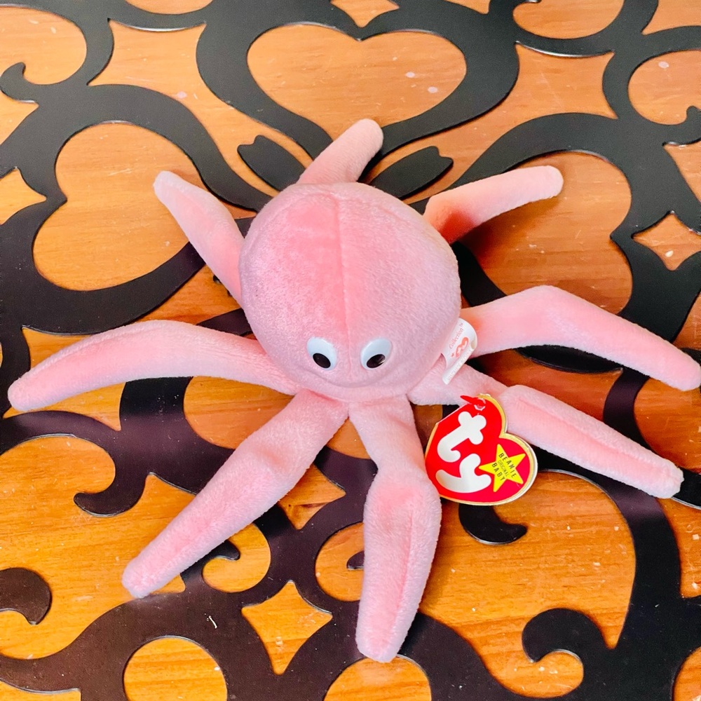 Ty Inky Pink Octopus Plush Toy